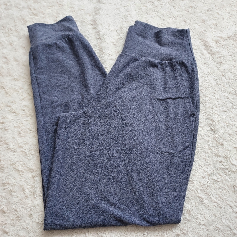 Skechers Comfy Heathered Purple Loungewear Joggers Athleisure Gym Fall Errands